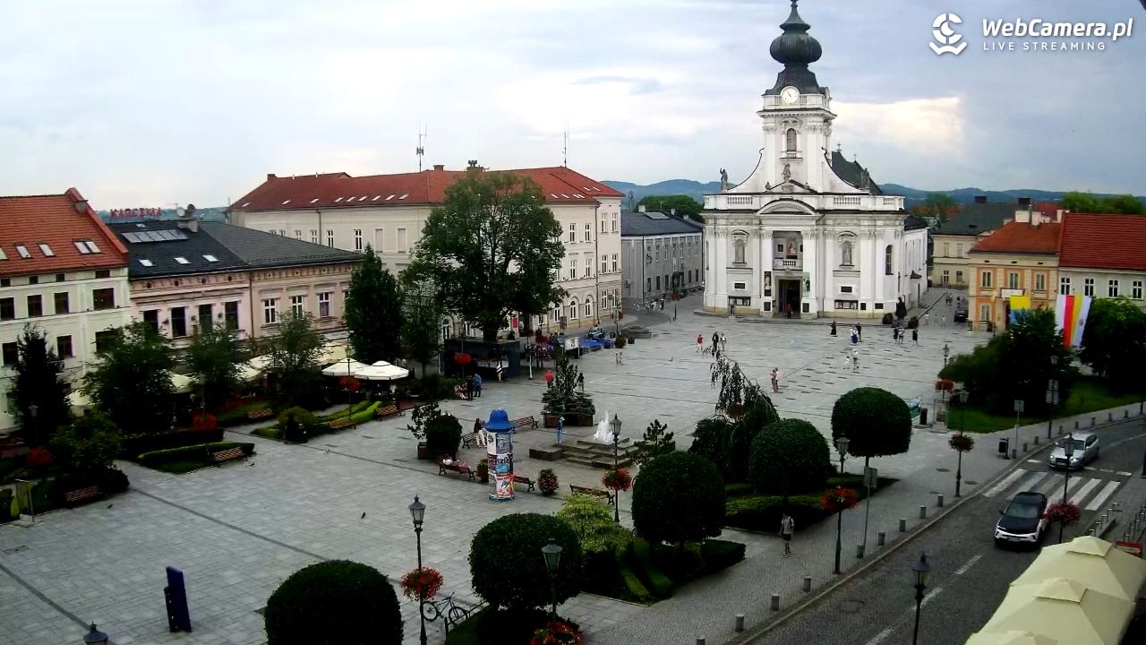 Wadowice - widok na rynek w 4K - 21 czerwiec 2026, 16:56