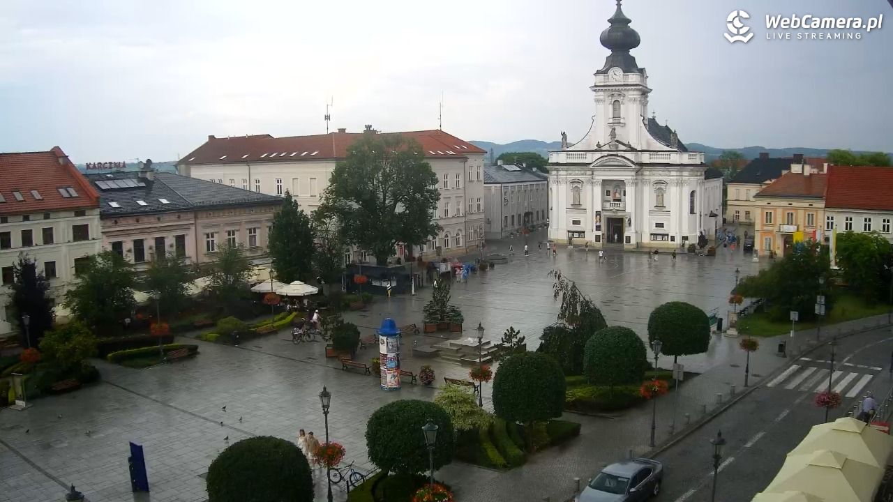 Wadowice - widok na rynek w 4K - 21 czerwiec 2026, 15:54