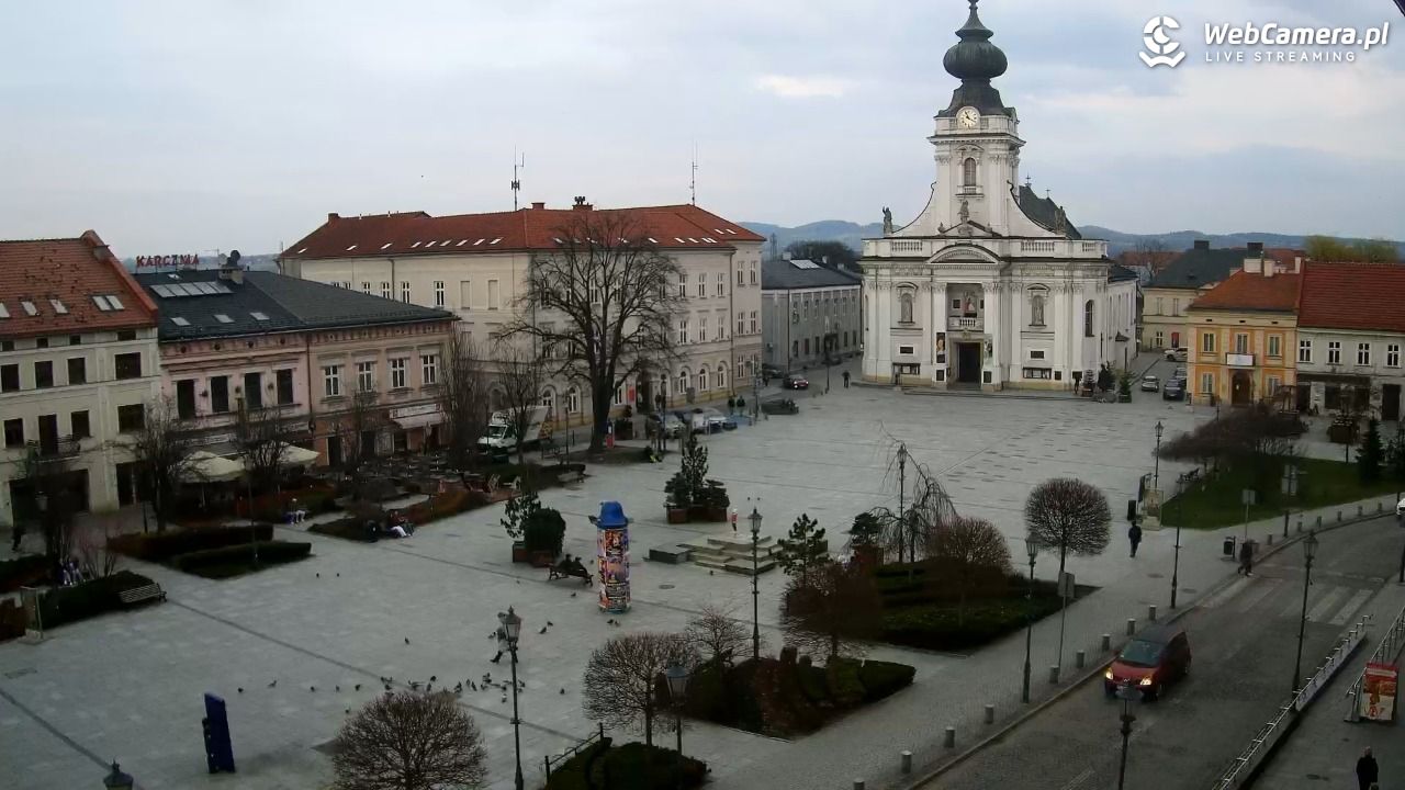 Wadowice - widok na rynek w 4K - 20 marzec 2026, 15:57