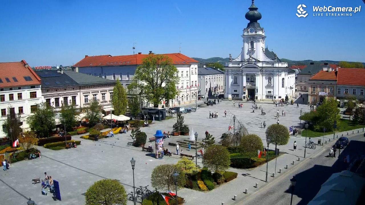 Wadowice - widok na rynek w 4K - 02 maj 2026, 13:20