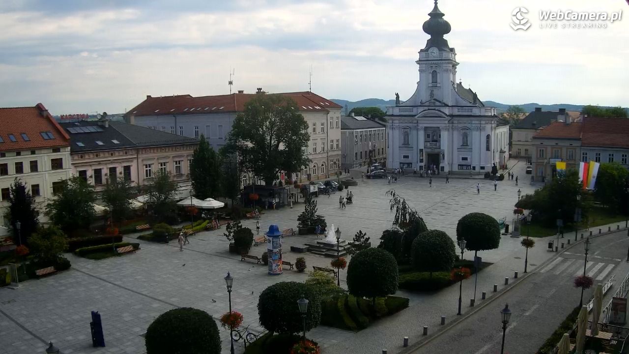 Wadowice - widok na rynek w 4K - 21 czerwiec 2026, 09:48