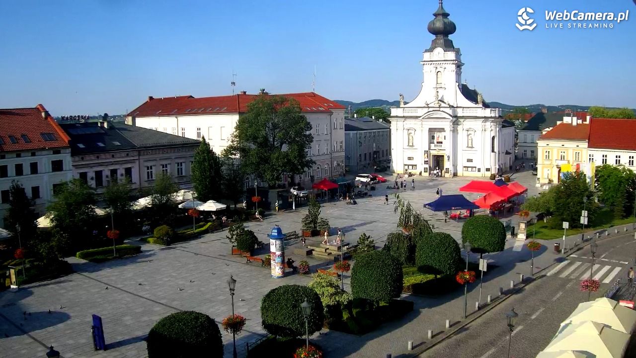 Wadowice - widok na rynek w 4K - 20 czerwiec 2026, 18:18