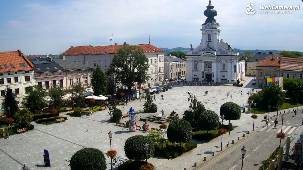 Wadowice - widok na rynek w 4K - 21 czerwiec 2026, 10:43