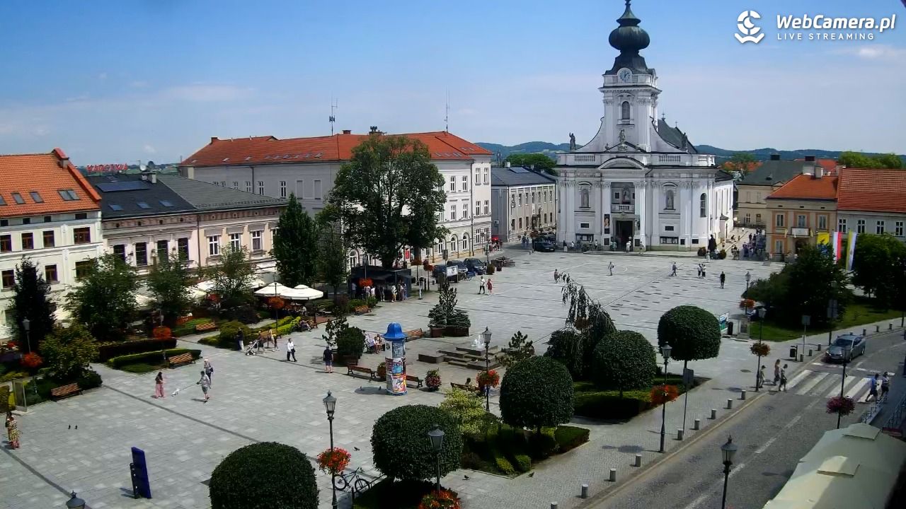 Wadowice - widok na rynek w 4K - 21 czerwiec 2026, 12:09