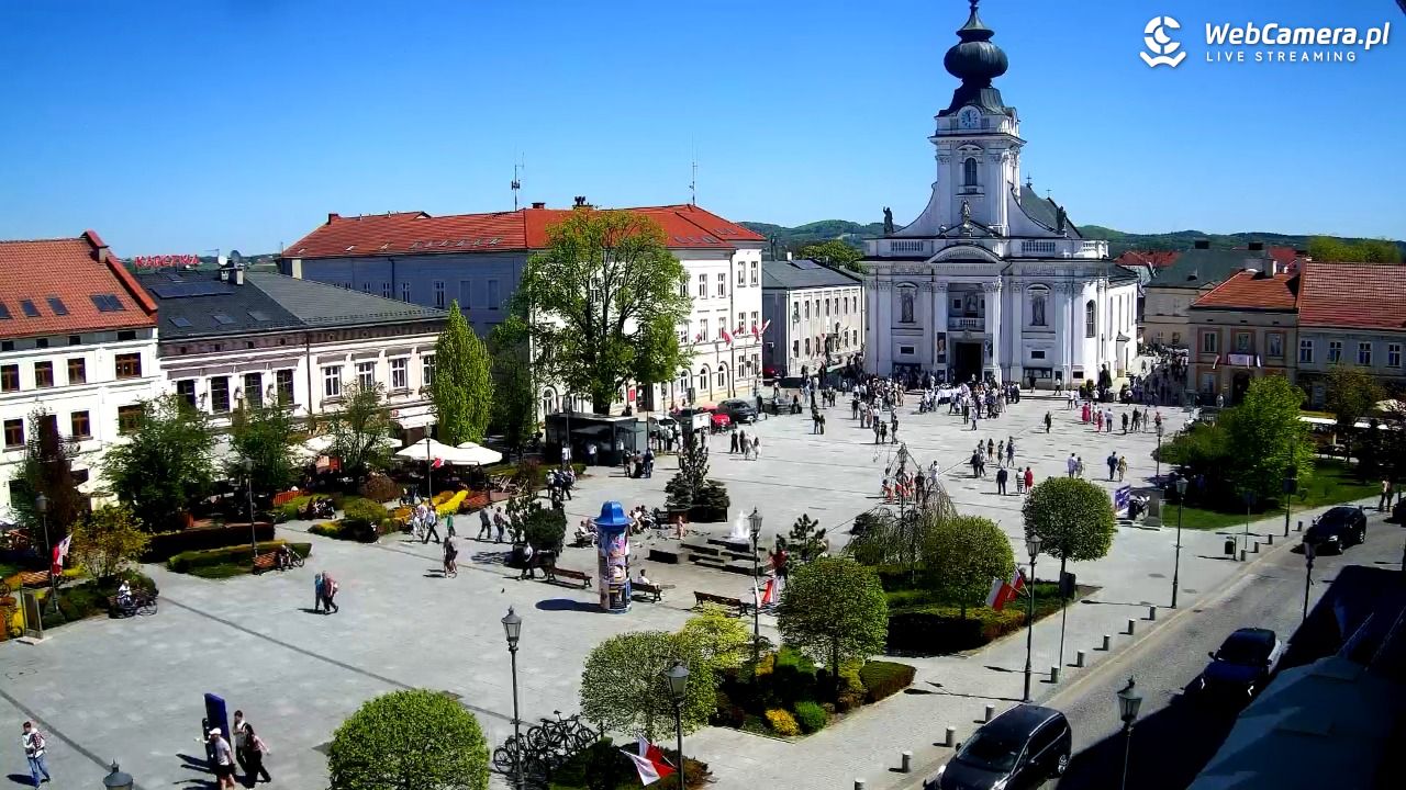 Wadowice - widok na rynek w 4K - 03 maj 2026, 11:58