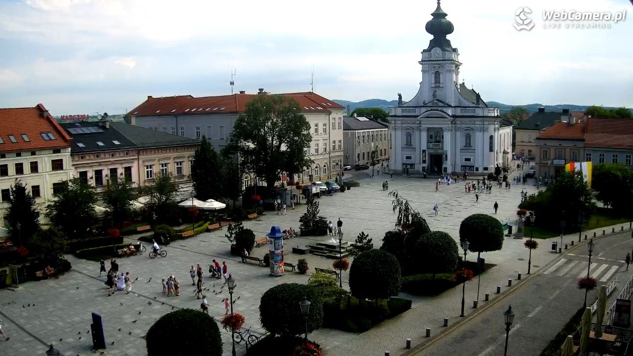 Wadowice - widok na rynek w 4K - 21 czerwiec 2026, 10:23