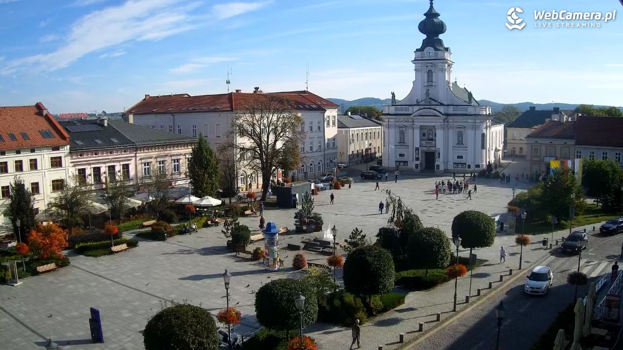 Wadowice - widok na rynek w 4K - 18 wresień 2026, 09:31