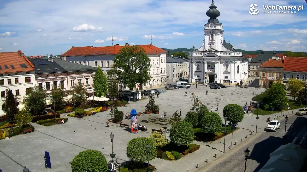 Wadowice - widok na rynek w 4K - 06 maj 2026, 13:38