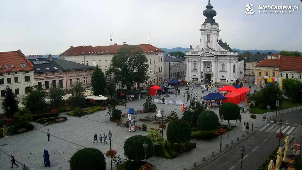 Wadowice - widok na rynek w 4K - 20 czerwiec 2026, 10:59