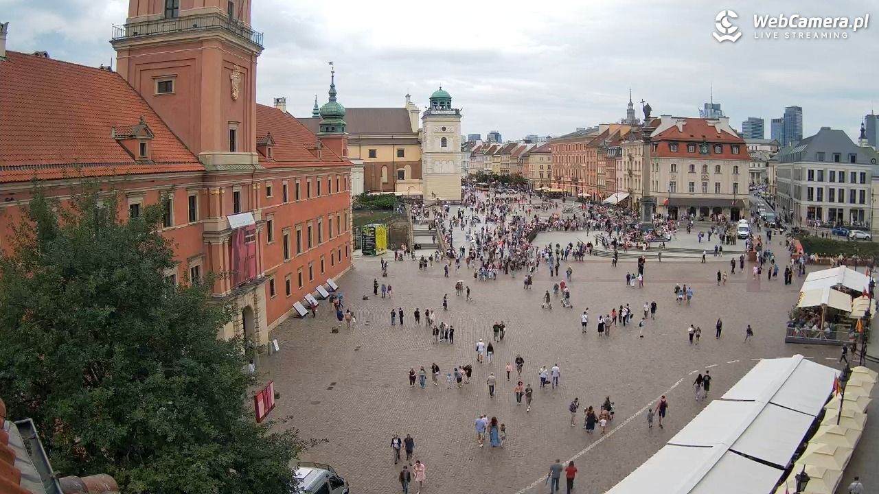 Warszawa - Plac Zamkowy 4K - 01 sierpień 2025, 16:19