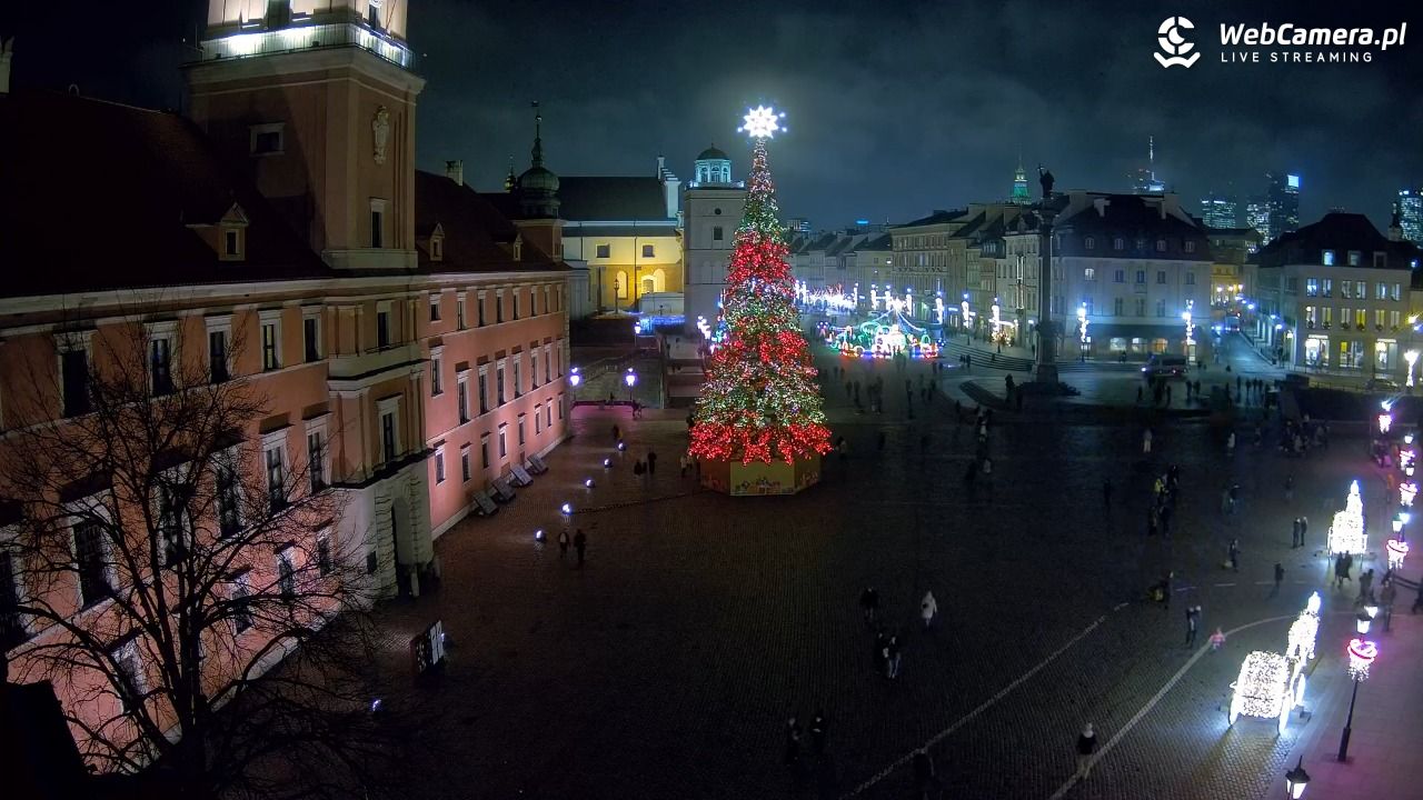 Warszawa - Plac Zamkowy 4K - 16 grudzień 2025, 17:04