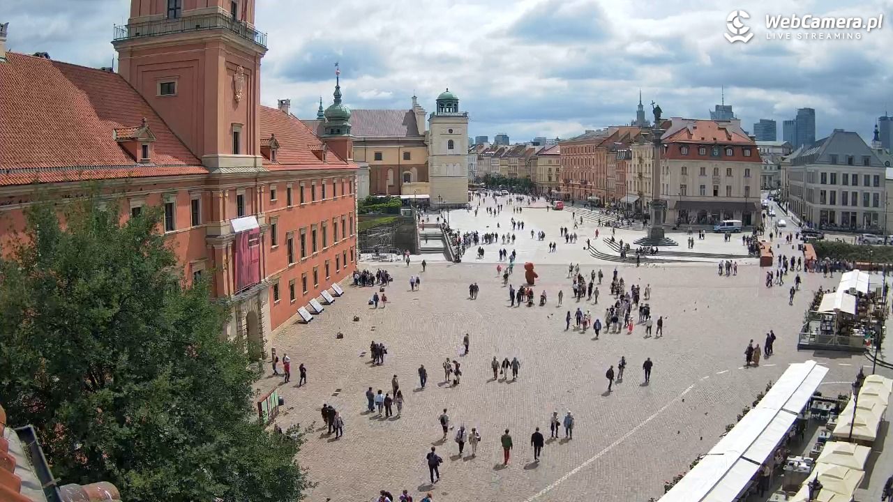 Warszawa - Plac Zamkowy 4K - 13 czerwiec 2025, 13:44