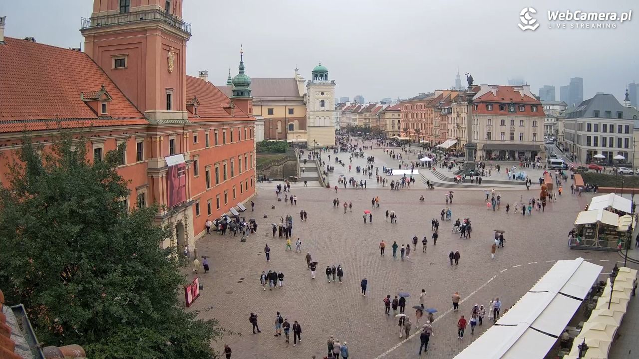 Warszawa - Plac Zamkowy 4K - 14 wresień 2025, 13:13
