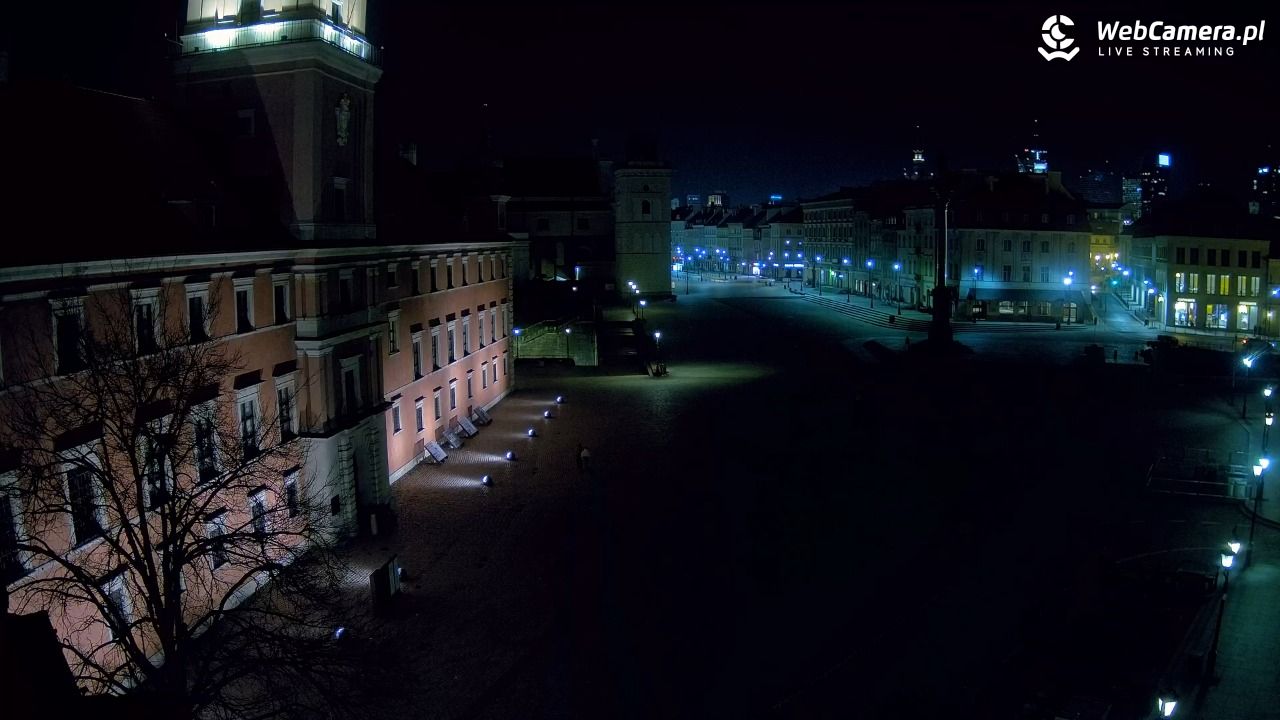 Warszawa - Plac Zamkowy 4K - 22 marzec 2026, 00:52