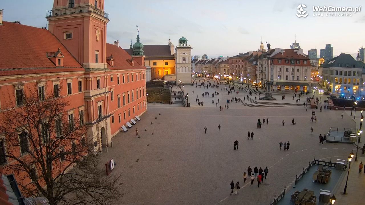 Warszawa - Plac Zamkowy 4K - 20 marzec 2026, 18:07