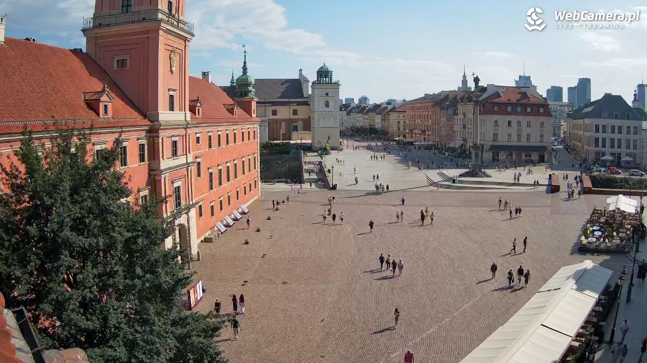 Warszawa - Plac Zamkowy 4K - 10 sierpień 2026, 15:55