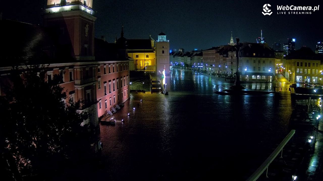 Warszawa - Plac Zamkowy 4K - 10 sierpień 2026, 23:57