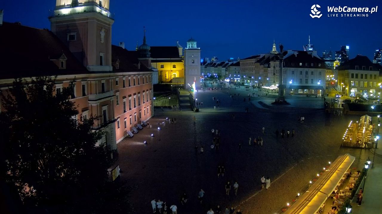 Warszawa - Plac Zamkowy 4K - 22 czerwiec 2026, 22:04