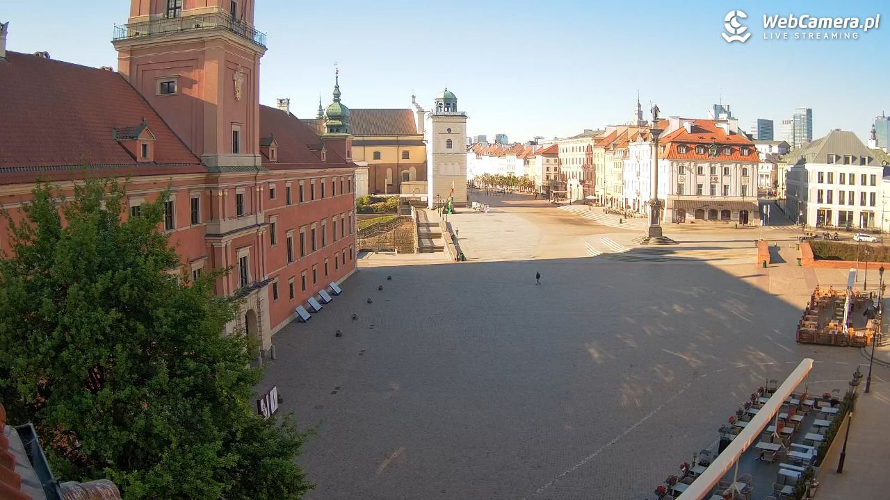 Warszawa - Plac Zamkowy 4K - 10 maj 2026, 07:15