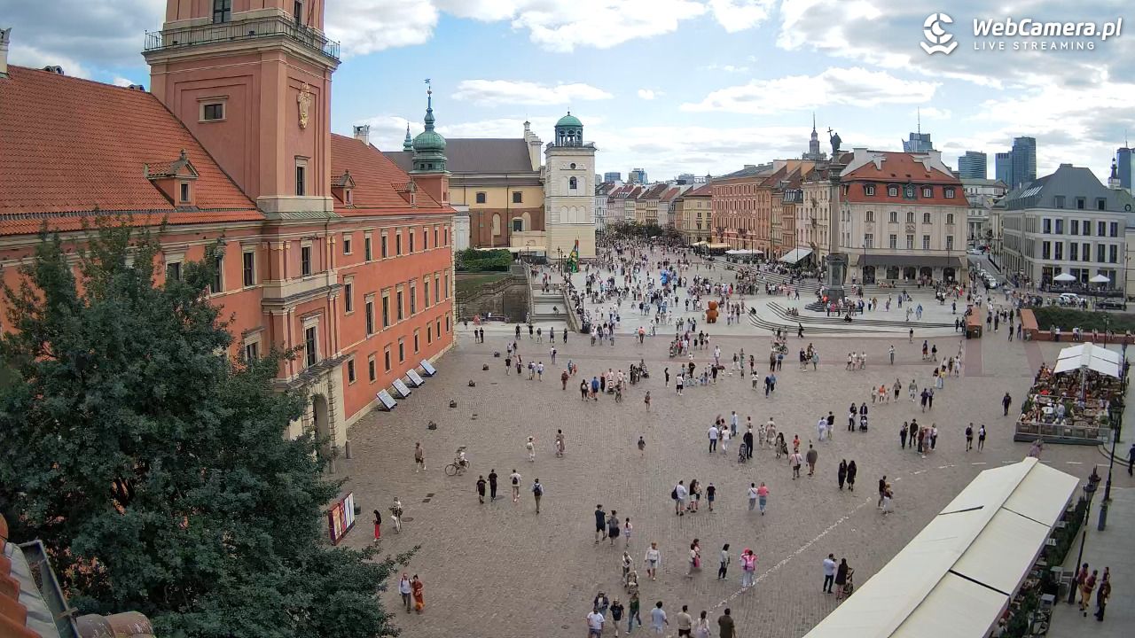 Warszawa - Plac Zamkowy 4K - 08 sierpień 2026, 15:38