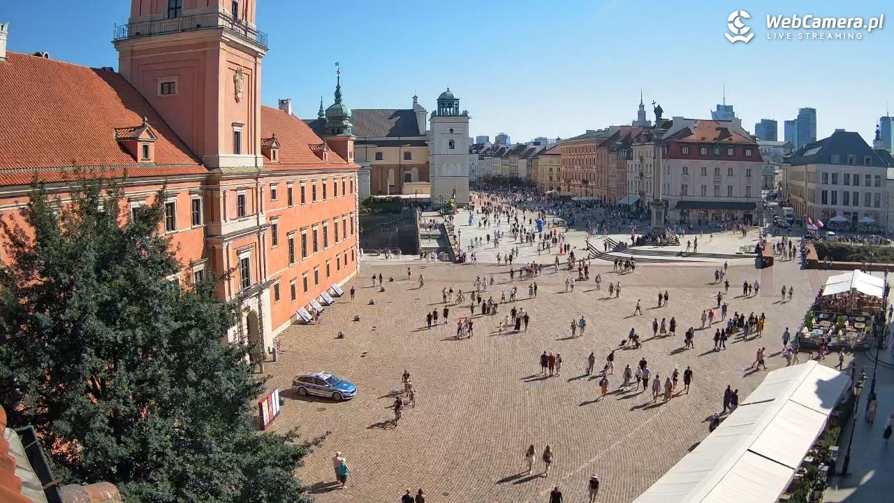 Warszawa - Plac Zamkowy 4K - 09 sierpień 2026, 15:42