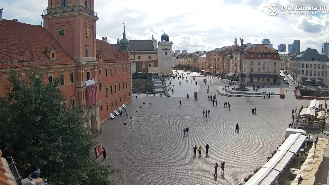 Warszawa - Plac Zamkowy 4K - 16 wresień 2025, 13:00