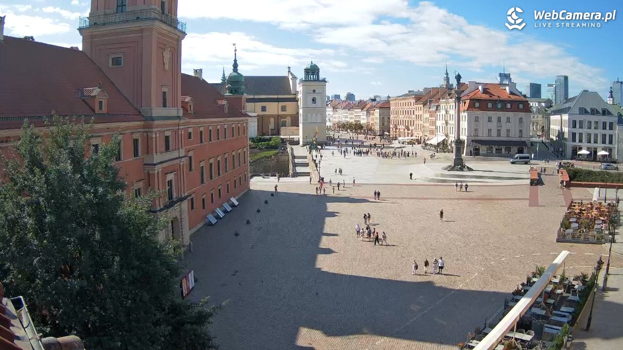 Warszawa - Plac Zamkowy 4K - 08 sierpień 2026, 09:45