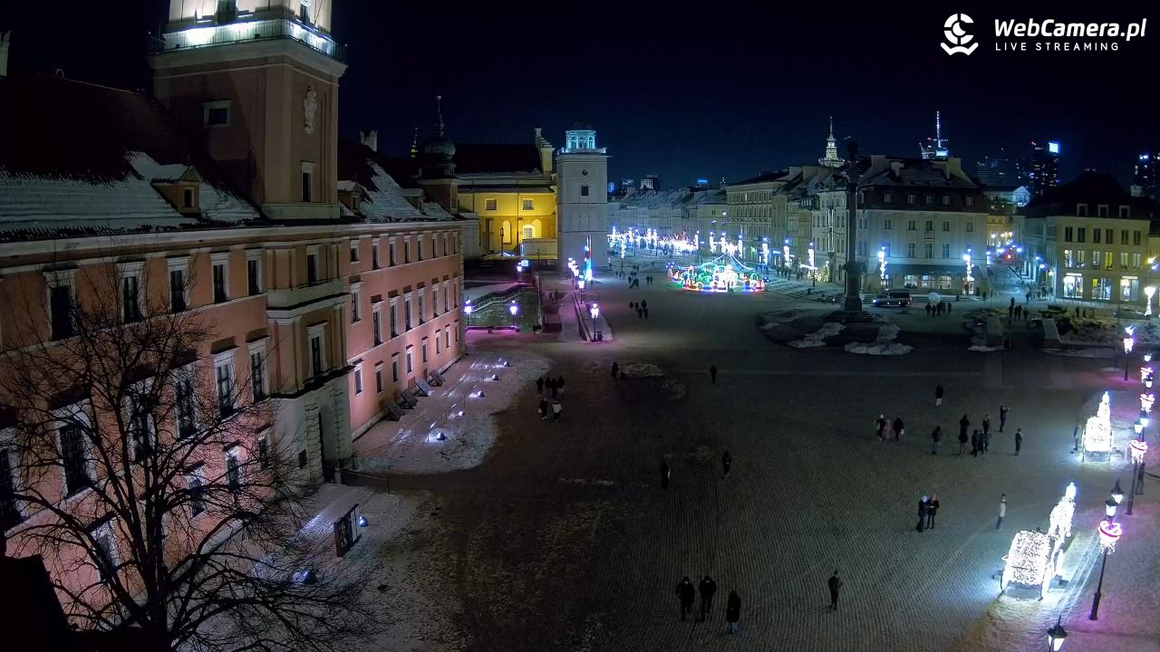 Warszawa - Plac Zamkowy 4K - 31 styczeń 2026, 18:37