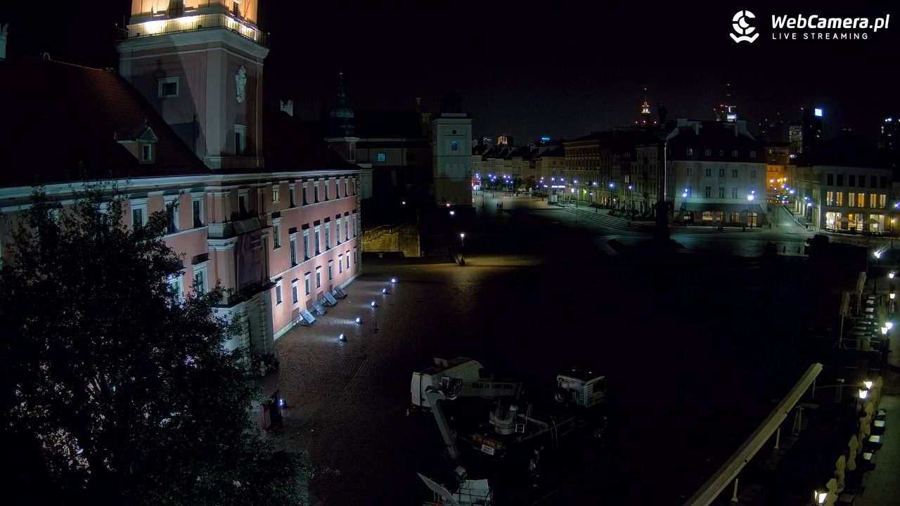 Warszawa - Plac Zamkowy 4K - 14 wresień 2025, 03:27