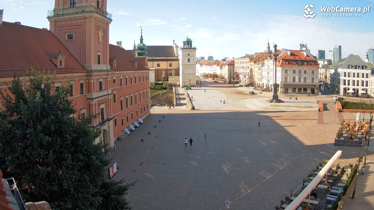Warszawa - Plac Zamkowy 4K - 10 sierpień 2026, 08:06