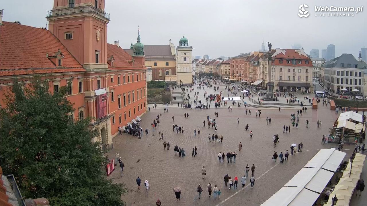 Warszawa - Plac Zamkowy 4K - 14 wresień 2025, 13:09