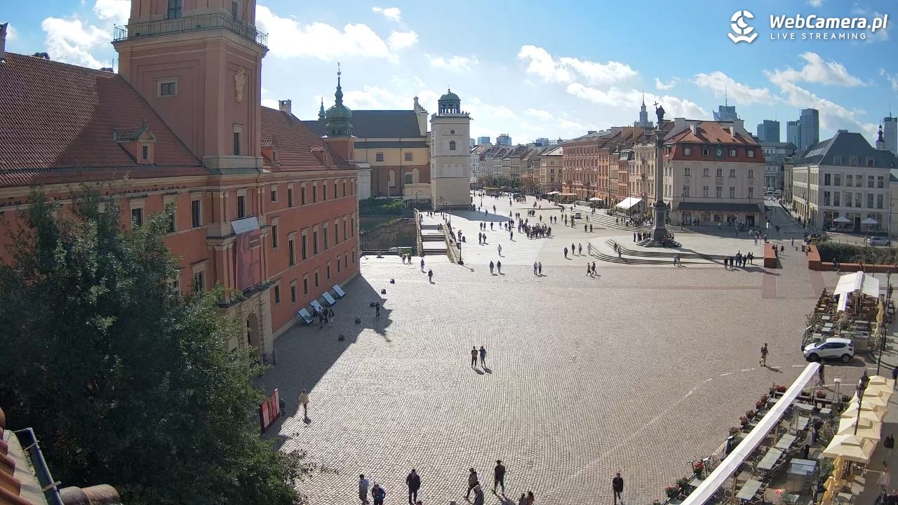 Warszawa - Plac Zamkowy 4K - 15 wresień 2025, 11:39