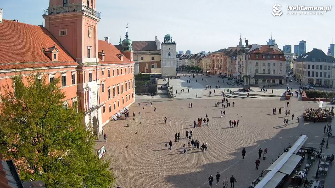 Warszawa - Plac Zamkowy 4K - 25 kwiecień 2025, 16:40