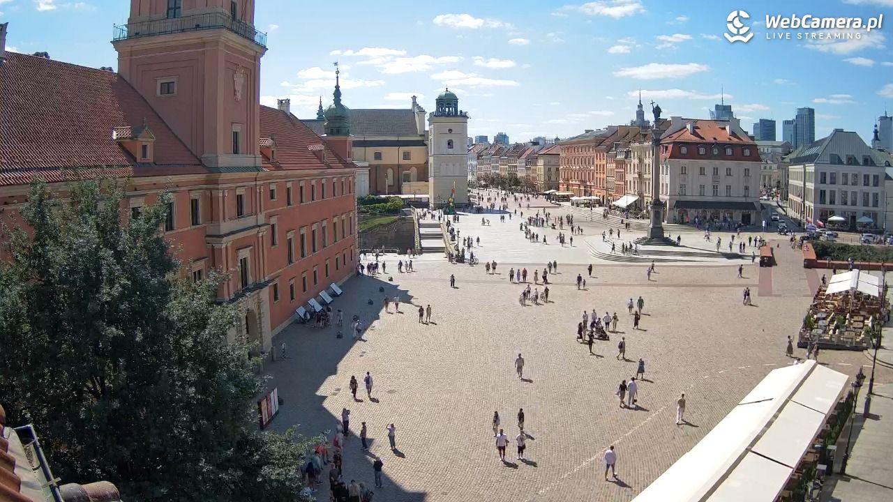 Warszawa - Plac Zamkowy 4K - 09 sierpień 2026, 11:22