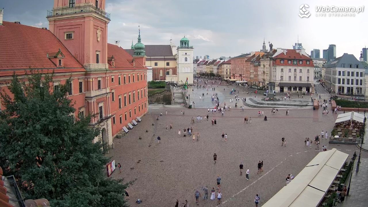 Warszawa - Plac Zamkowy 4K - 10 sierpień 2026, 17:36