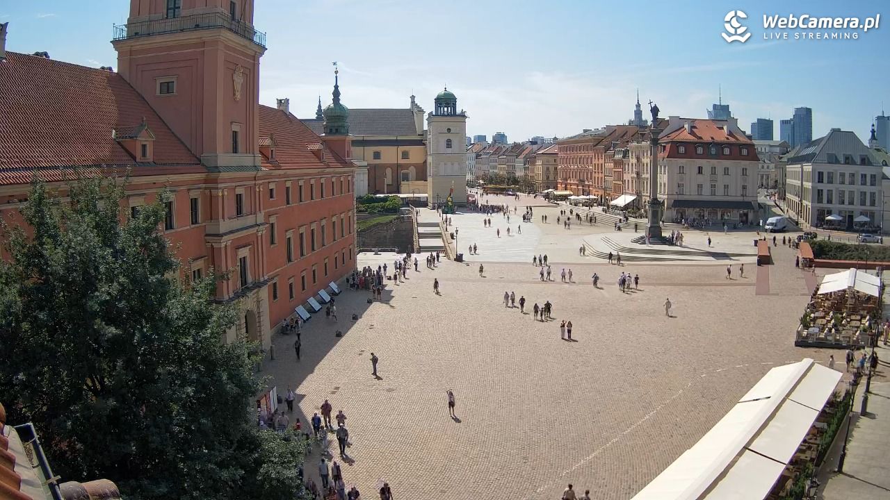 Warszawa - Plac Zamkowy 4K - 10 sierpień 2026, 11:38