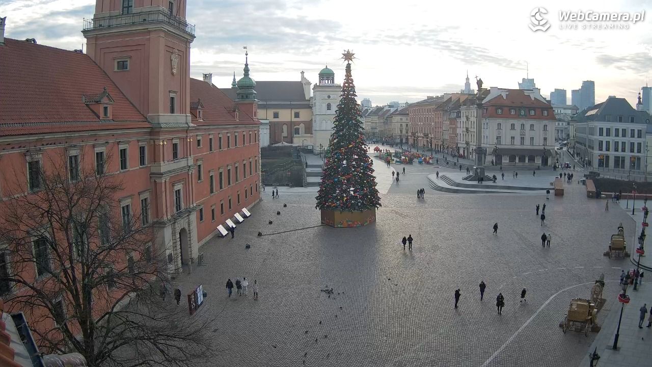 Warszawa - Plac Zamkowy 4K - 17 grudzień 2025, 11:47