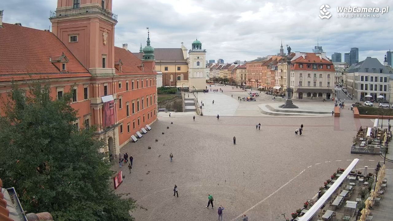 Warszawa - Plac Zamkowy 4K - 16 wresień 2025, 10:25