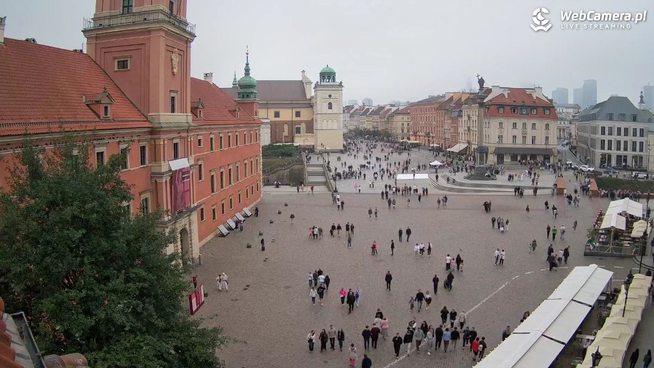 Warszawa - Plac Zamkowy 4K - 14 wresień 2025, 12:31