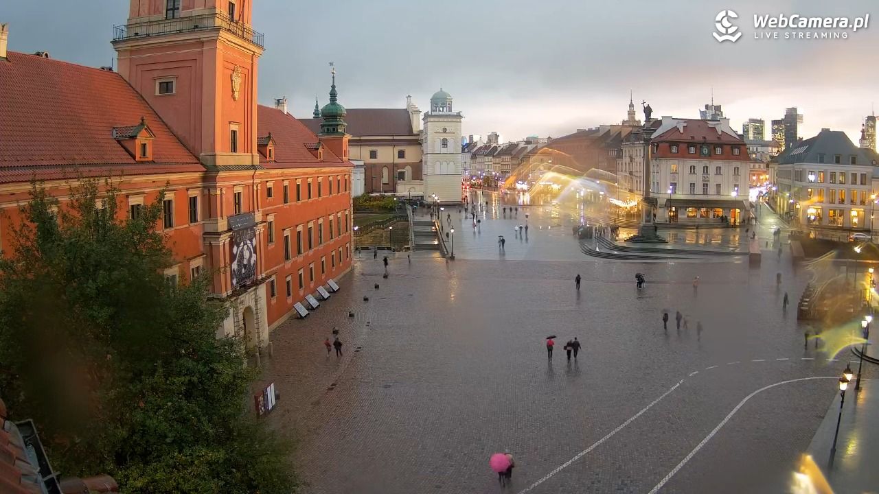 Warszawa - Plac Zamkowy 4K - 30 październik 2025, 16:20
