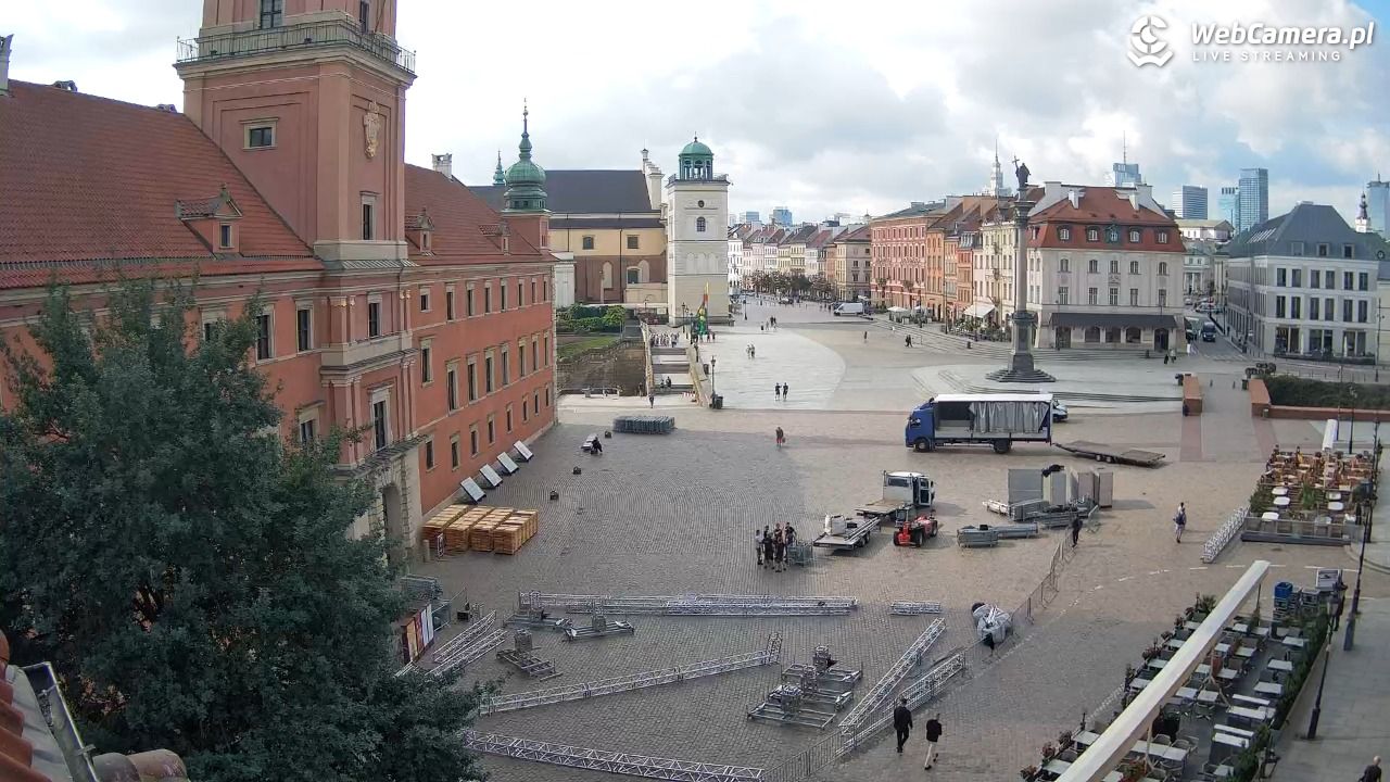 Warszawa - Plac Zamkowy 4K - 11 sierpień 2026, 09:20