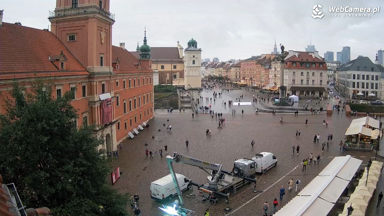 Warszawa - Plac Zamkowy 4K - 14 wresień 2025, 17:55