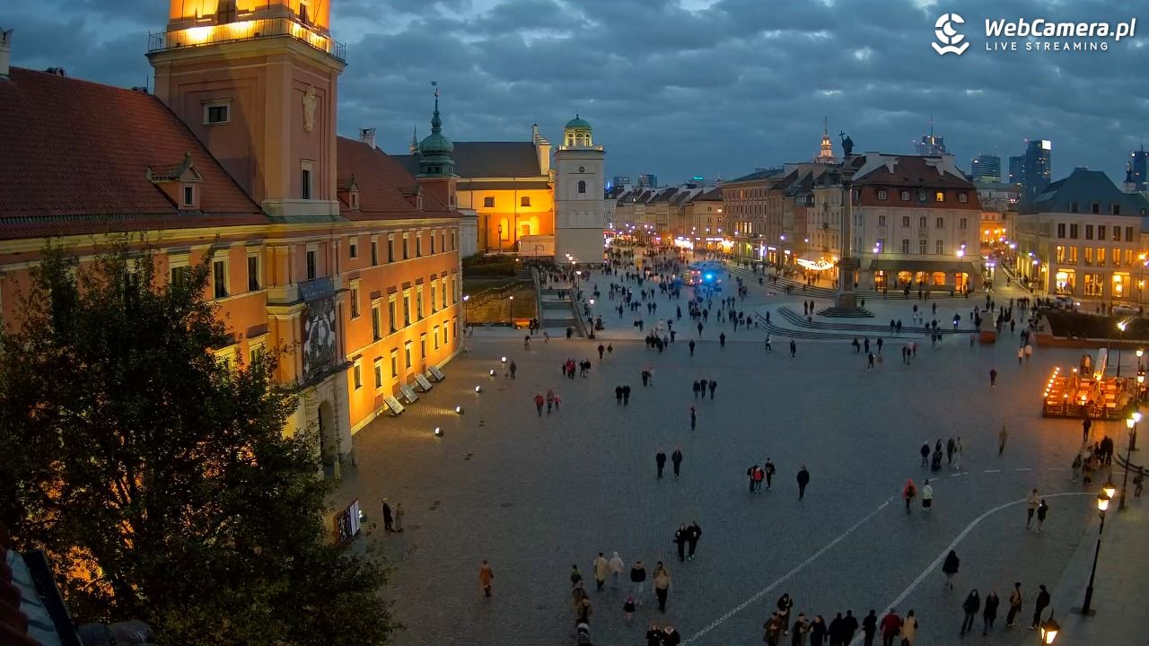 Warszawa - Plac Zamkowy 4K - 01 listopad 2025, 16:30