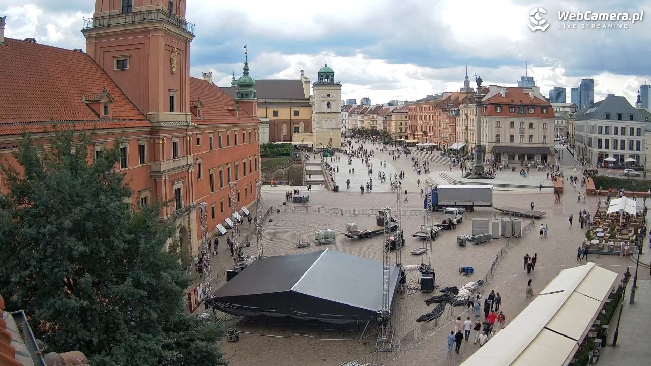 Warszawa - Plac Zamkowy 4K - 11 sierpień 2026, 13:18