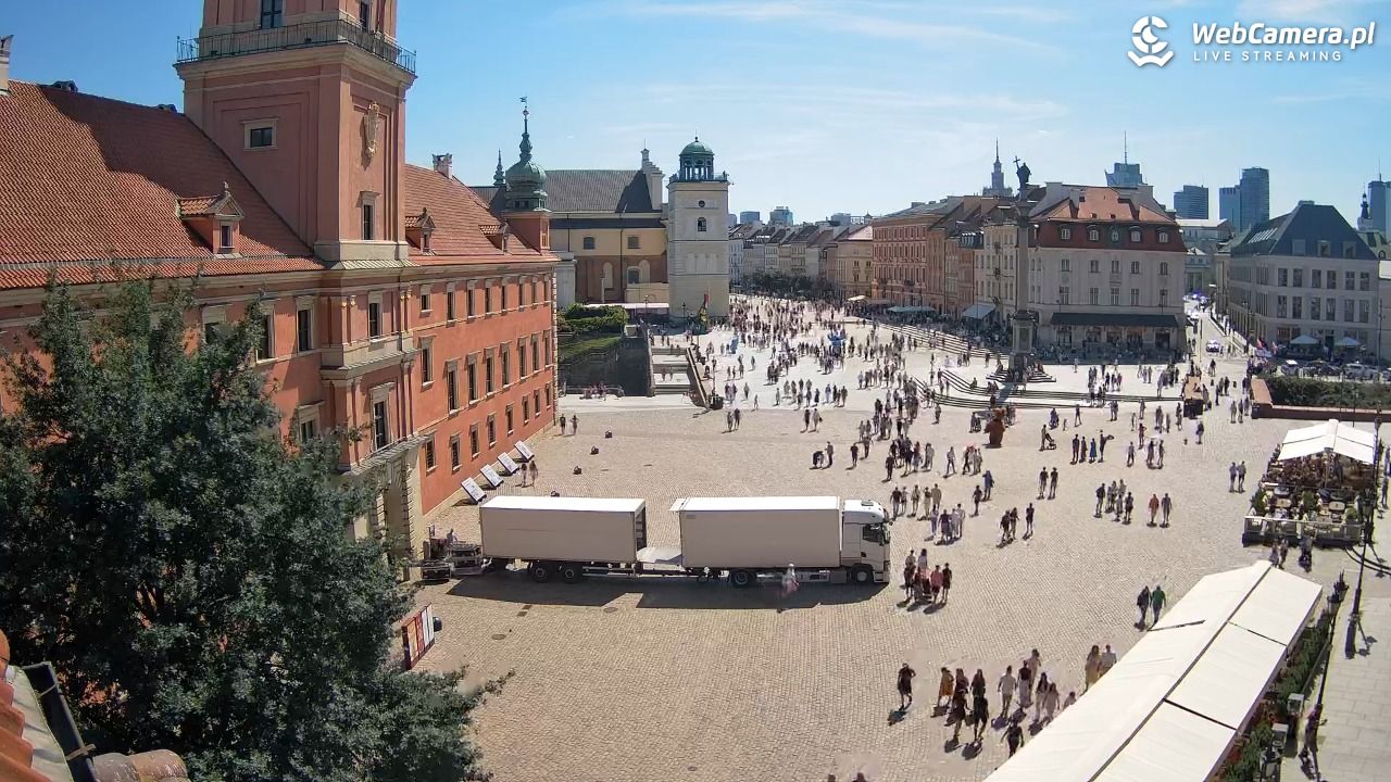 Warszawa - Plac Zamkowy 4K - 09 sierpień 2026, 13:50