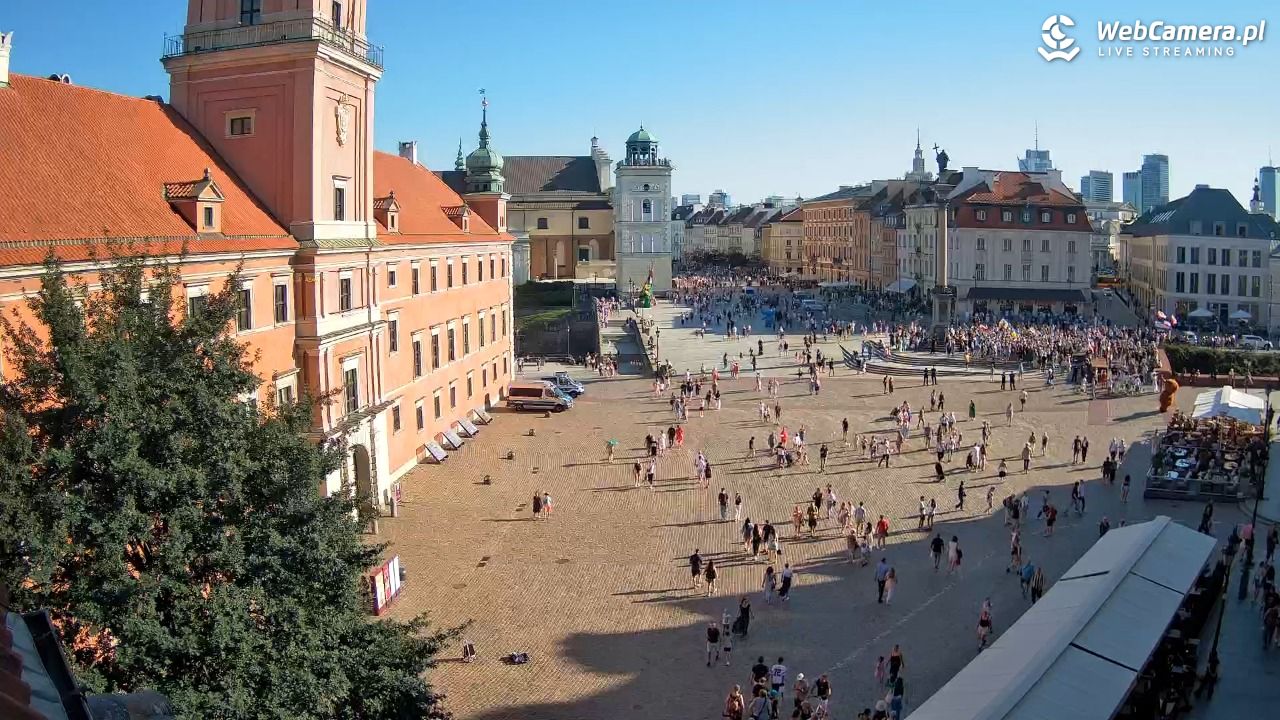 Warszawa - Plac Zamkowy 4K - 09 sierpień 2026, 17:06
