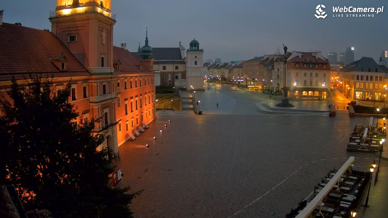 Warszawa - Plac Zamkowy 4K - 26 wresień 2026, 06:10