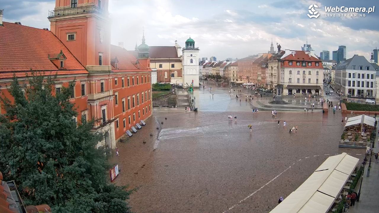 Warszawa - Plac Zamkowy 4K - 10 sierpień 2026, 17:20