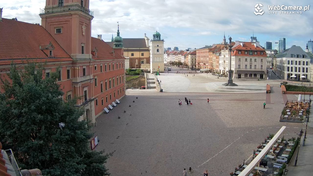 Warszawa - Plac Zamkowy 4K - 08 sierpień 2026, 08:31