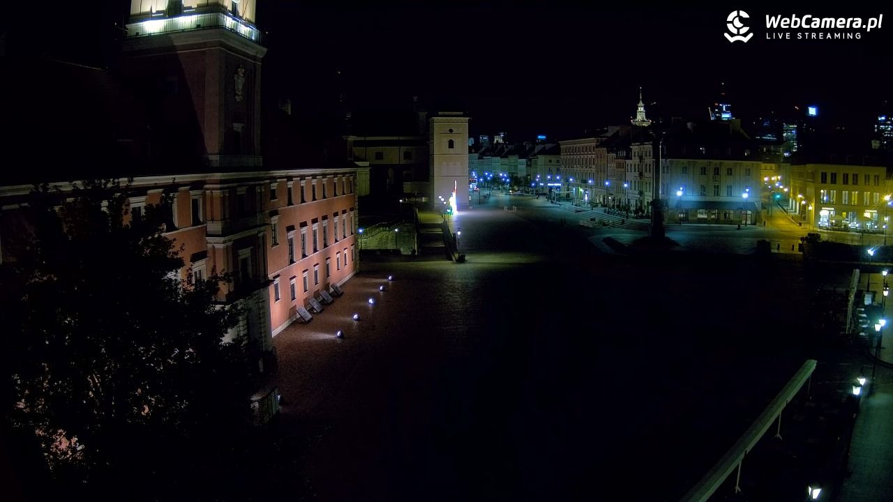 Warszawa - Plac Zamkowy 4K - 23 czerwiec 2026, 00:38